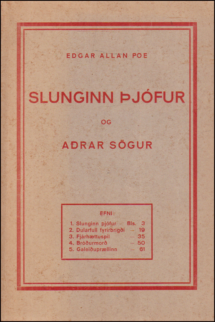 Slunginn þjófur og aðrar sögur # 90172