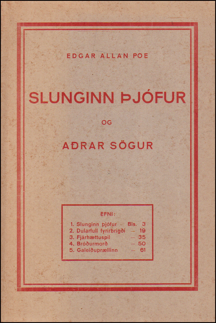 Slunginn þjófur og aðrar sögur # 90172