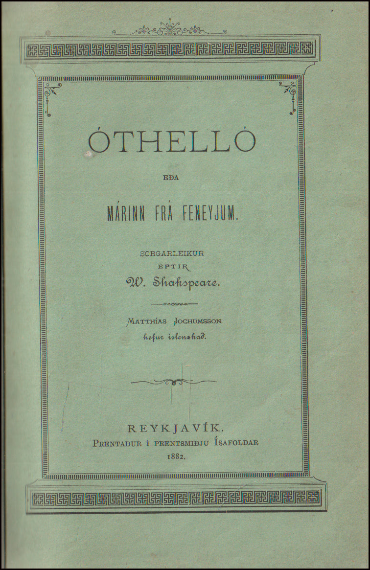 Óthelló eða Márinn frá Feneyjum # 90191