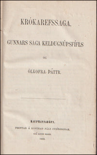 Krókarefssaga - Rímur af Gísla Súrssyni # 90244