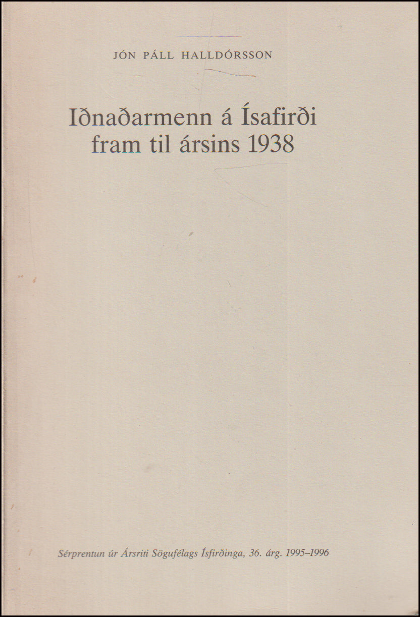 Iðnaðarmenn á Ísafirði fram til ársins 1938 # 90273