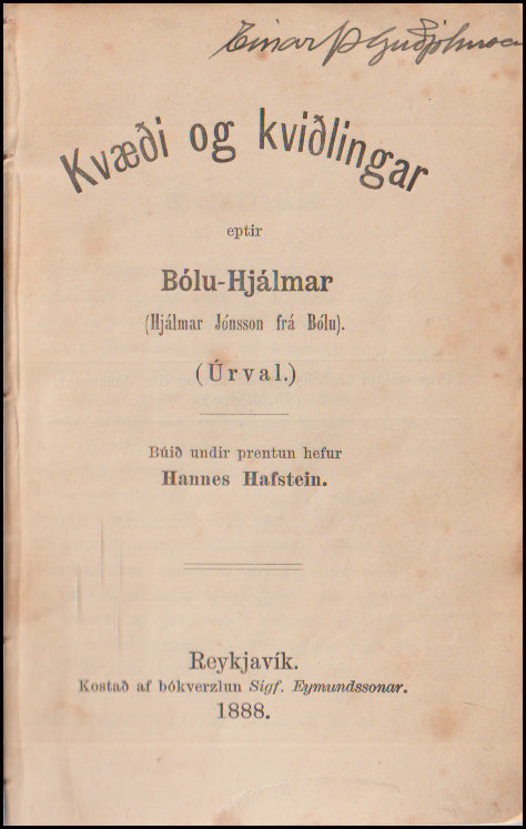Kvæði og kviðlingar # 90275