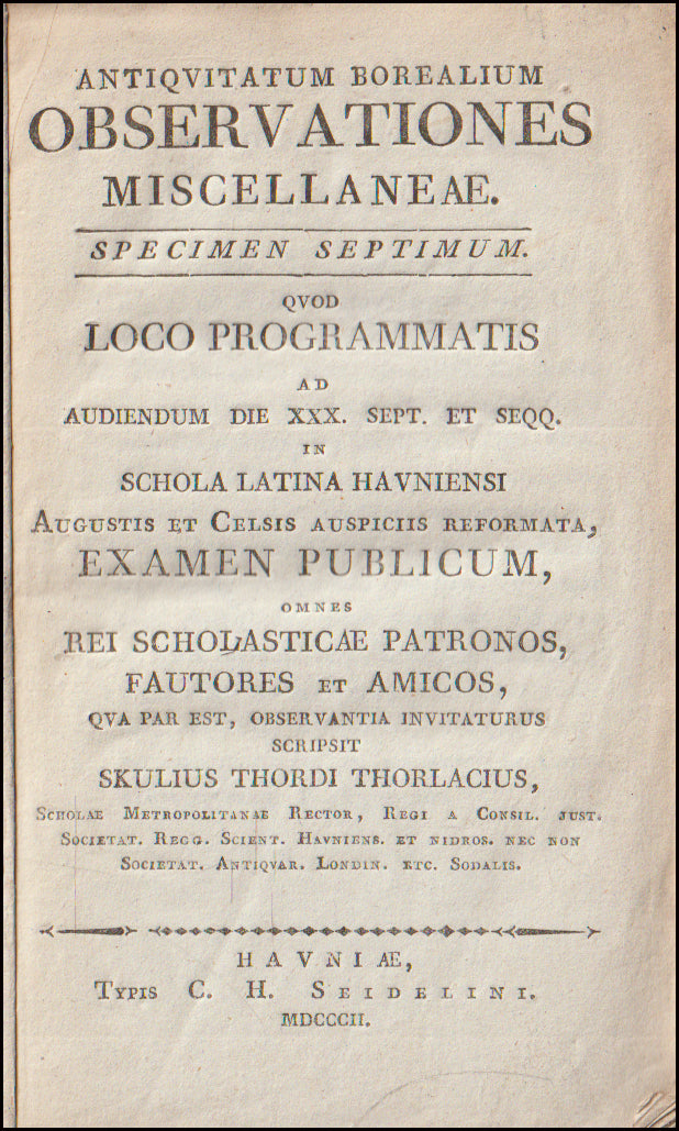 Antiqvitatum Borealium Observationes Miscellaneæ # 90368