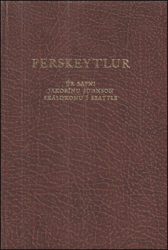 Ferskeytlur úr safni Jakobínu Johnson # 73458