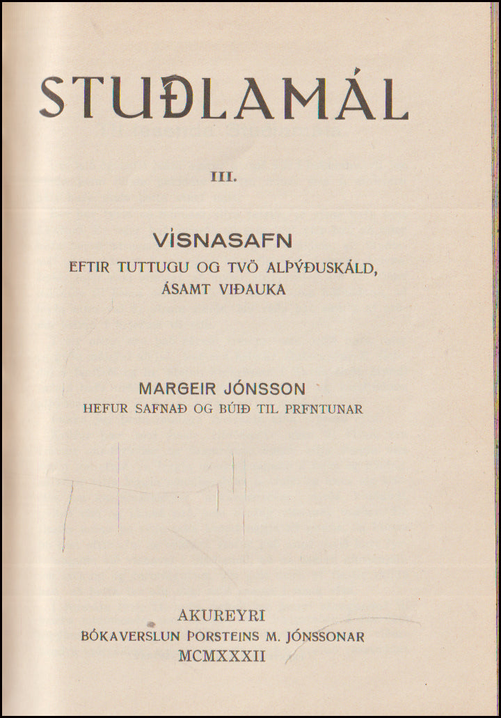 Stuðlamál I-III # 90438