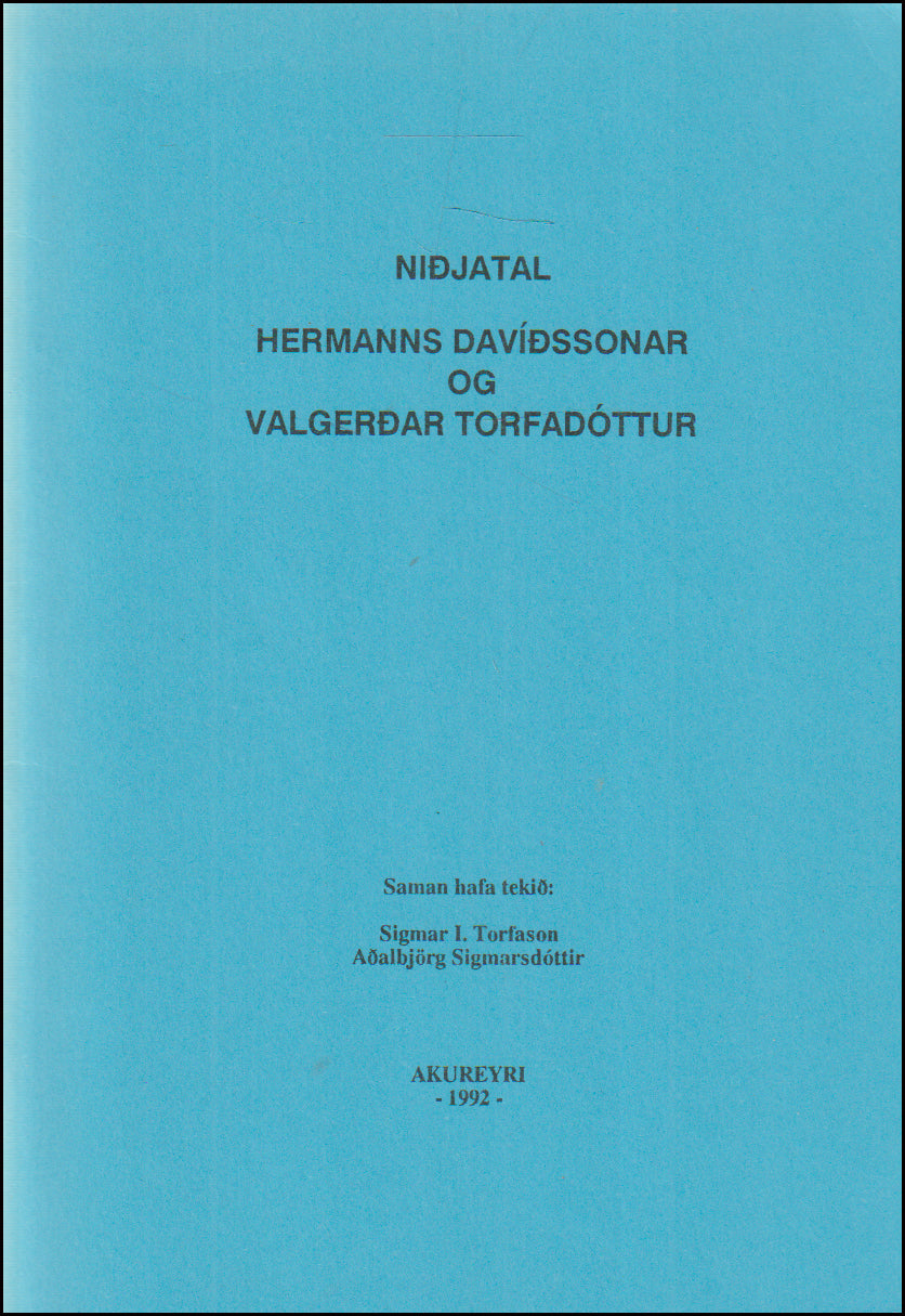 Niðjatal Hermanns Davíðssonar og Valgerðar Torfadóttur # 90463