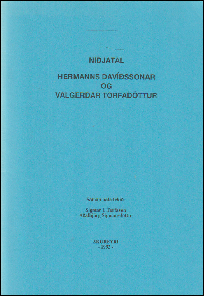 Niðjatal Hermanns Davíðssonar og Valgerðar Torfadóttur # 90463