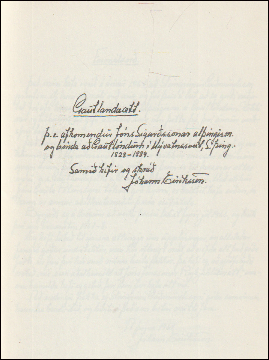 Gautlandaætt # 90471