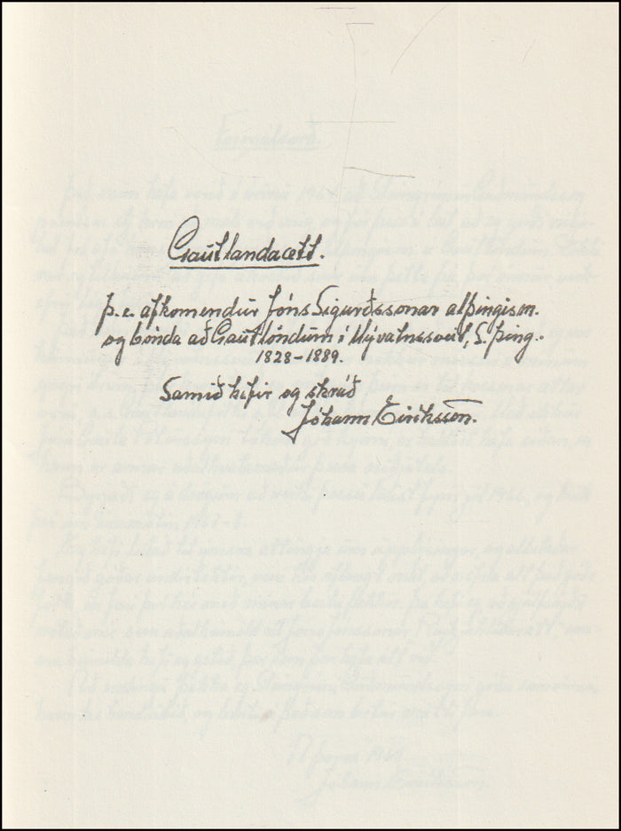 Gautlandaætt # 90471