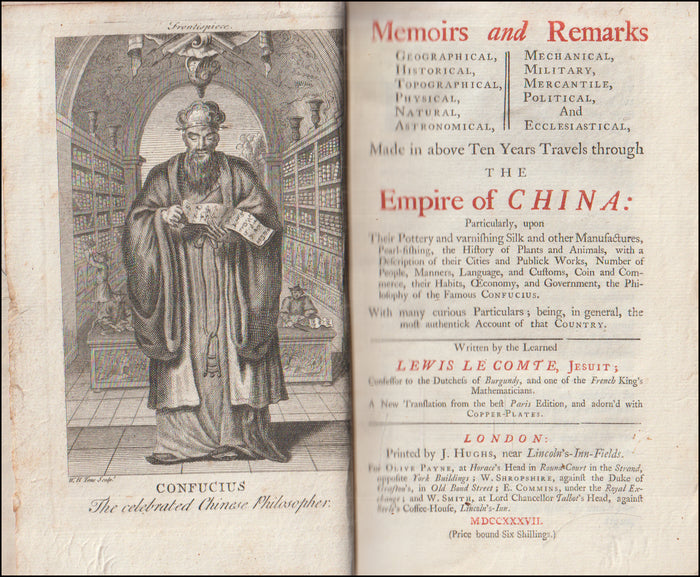 Memoirs and Remarks. Made in Above Ten Years Travels Through the Empire of China # 90475