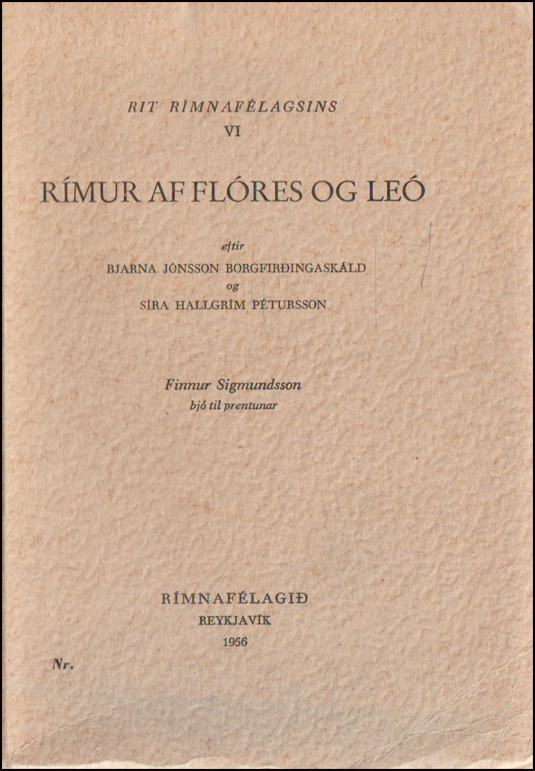 Rímur af Flóres og Leó # 66286