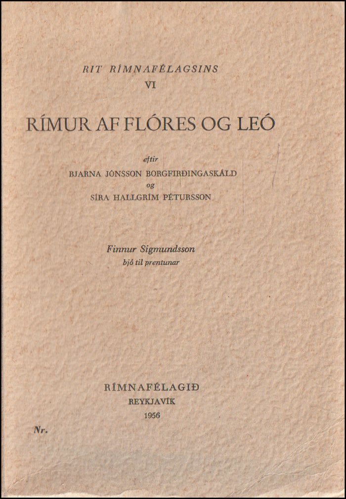 Rímur af Flóres og Leó # 90501