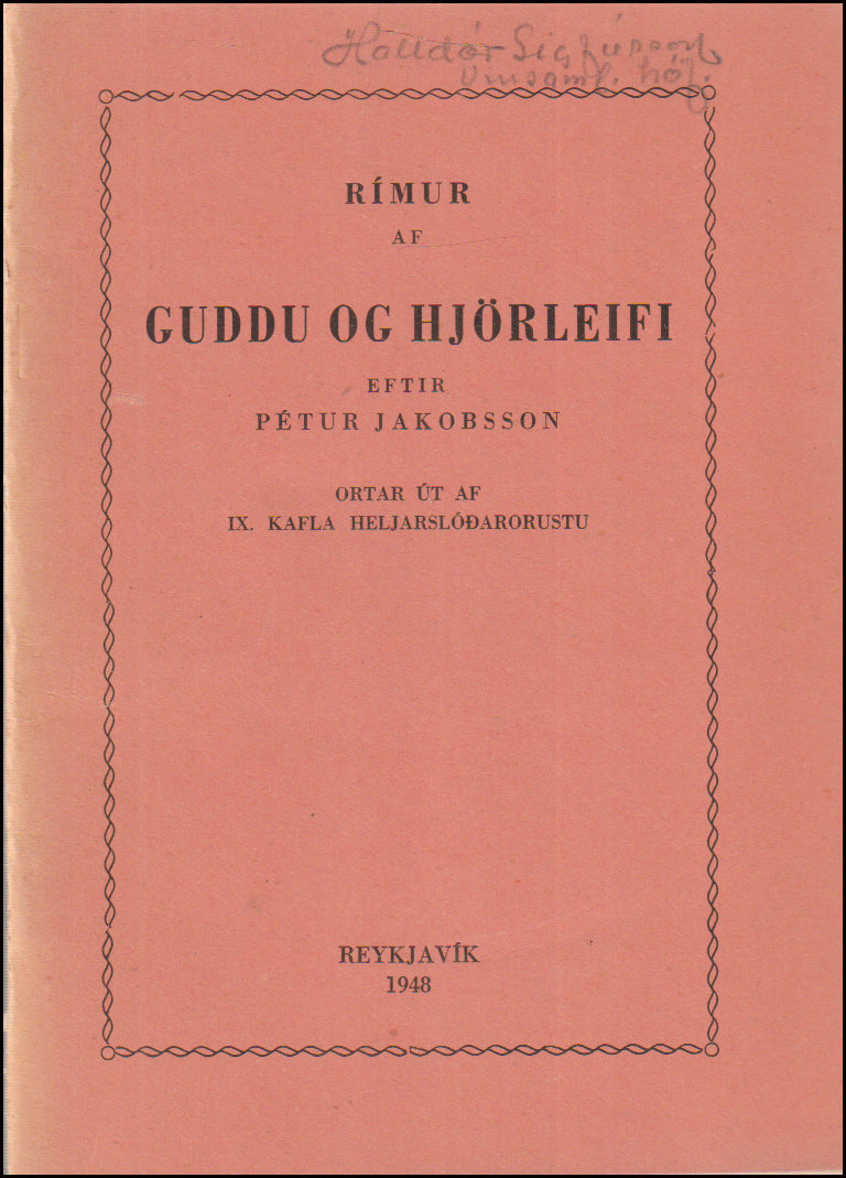 Rímur af Guddu og Hjörleifi # 90507