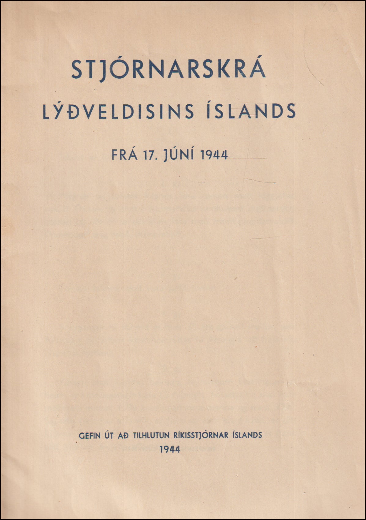 Stjórnarskrá Lýðveldisins Íslands # 90531