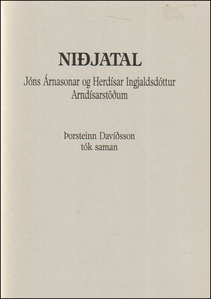 Niðjatal Jóns Árnasonar og Herdísar Ingjaldsdóttur # 90537