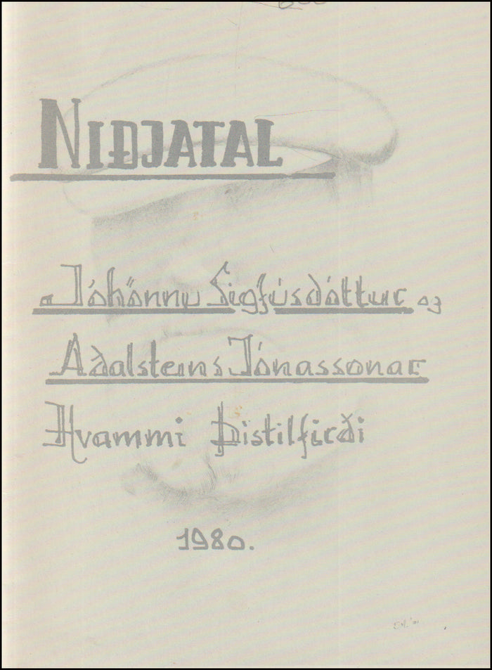 Niðjatal hjónanna Jóhönnu Sigfúsdóttur og Aðalsteins Jónassonar # 90539
