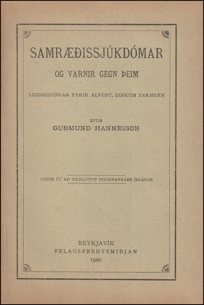 Samræðissjúkdómar og varnir gegn þeim # 90641