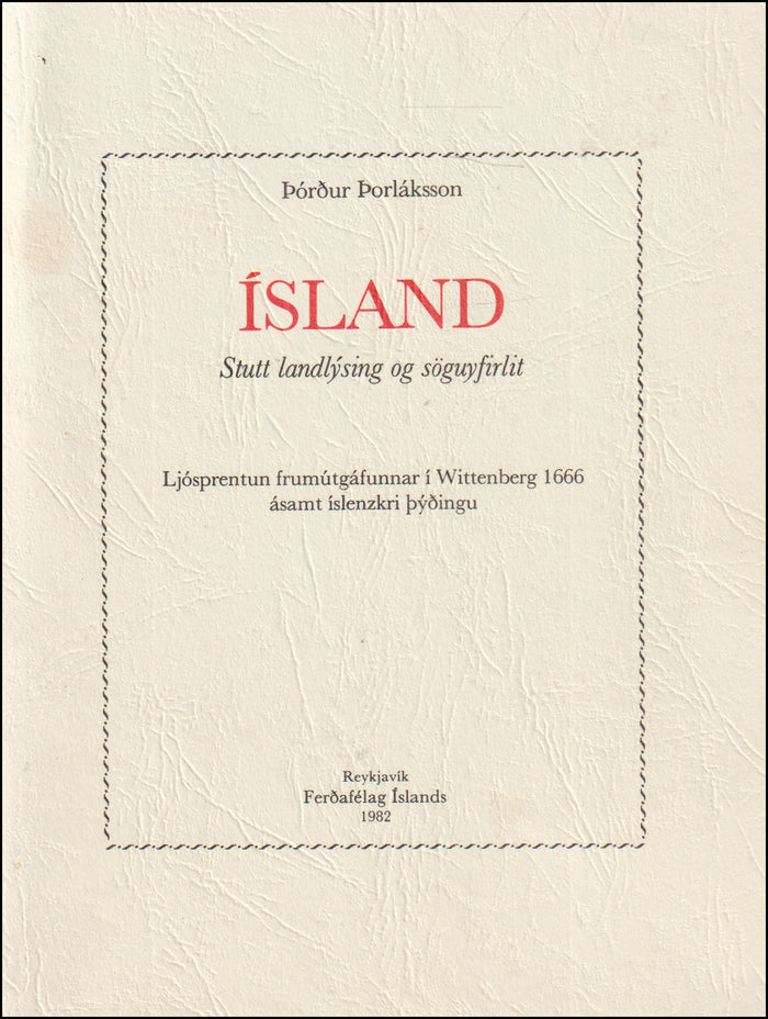 Ísland. Stutt landlýsing og söguyfirlit # 55049