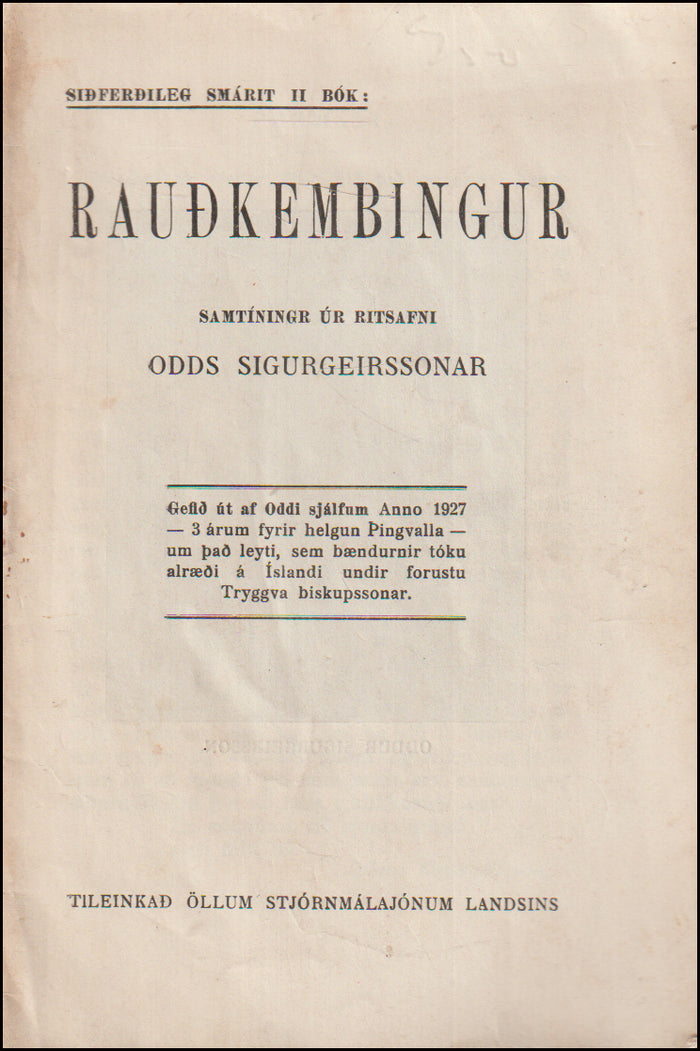 Rauðkembingur # 90662