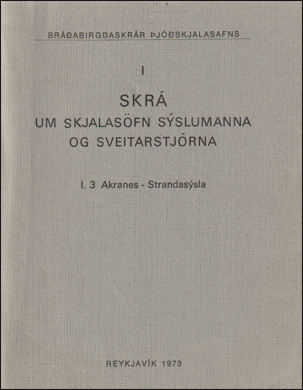 Skrá um skjalasöfn sýslumanna III # 90684