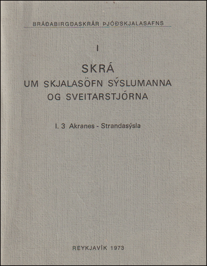 Skrá um skjalasöfn sýslumanna III # 90684