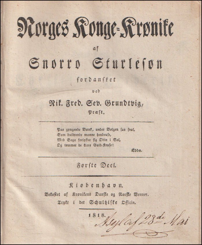 Norges Konge-Krønike # 90731