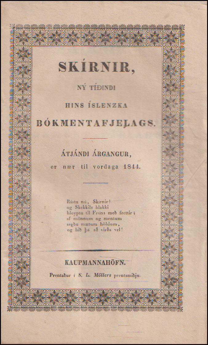 Skírnir. Átjándi árgangur # 90748