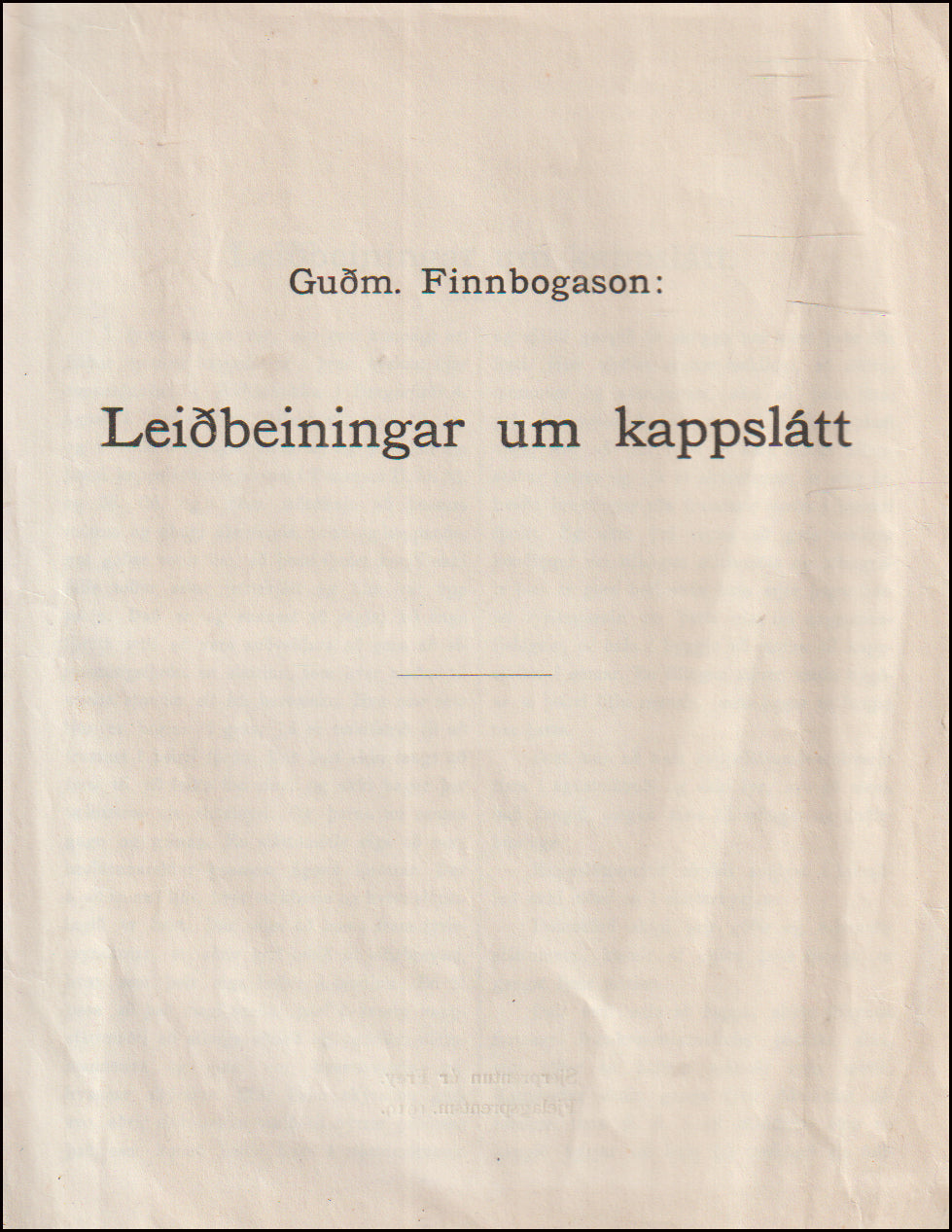 Leiðbeiningar um kappslátt # 90861