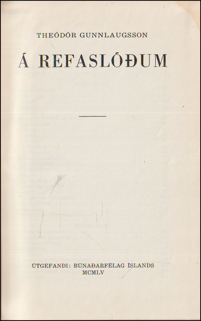 Á refaslóðum # 90925