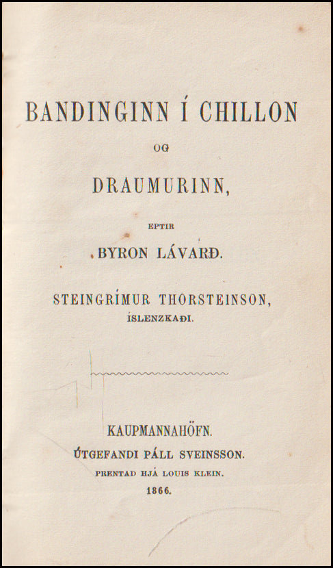 Axel - Bandinginn í Chillon # 90955