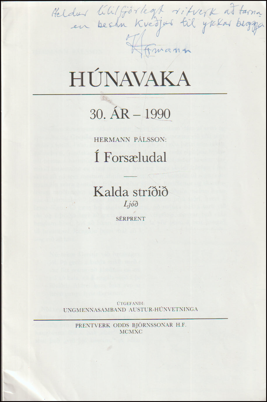 Í Forsæludal - Kalda stríðið # 90970