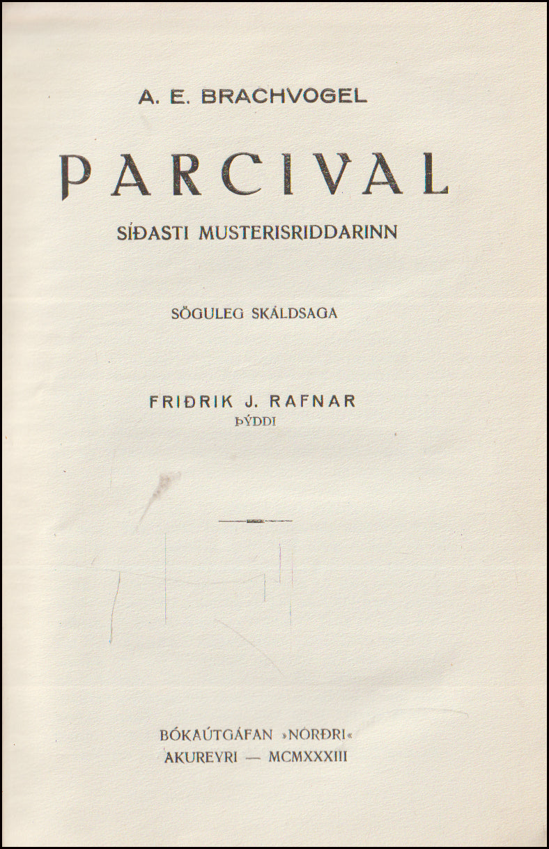 Parcival. Síðasti musterisriddarinn # 90973