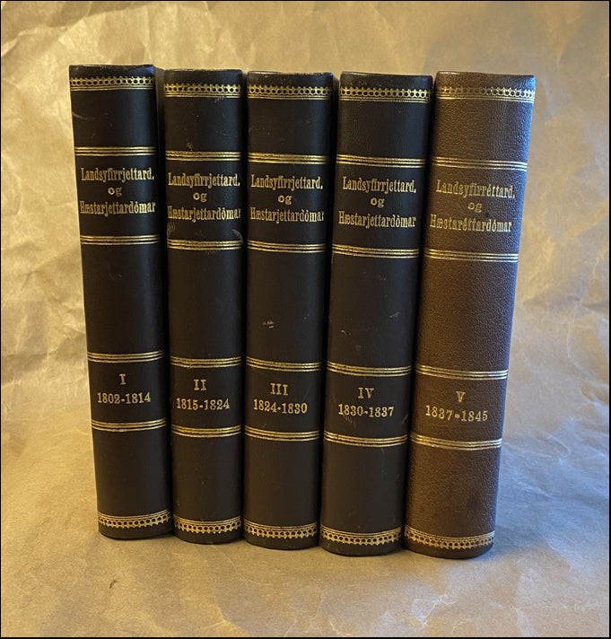 Landsyfirrjettardómar og hæstarjettardómar í íslenzkum málum 1802-1873 # 88761