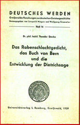 Das Rabenschlachtgedicht, das Buch von Bern und die Entwicklung der Dietrichsage # 6516