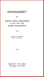 Minningarrit um Ásmund Pétur Jóhannsson og fyrri konu hans Sigríði Jónasdóttur # 6860