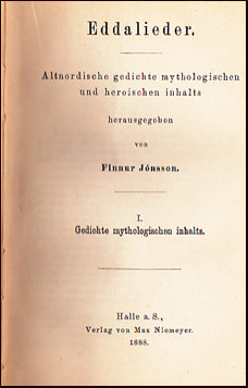 Eddalieder. Altnordische gedichte mythologischen und heroischen inhalts # 19945