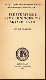Tekstkritiske bemærkninger til skjaldekvad # 18577
