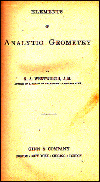 Elements of Analytic Geometry # 20328