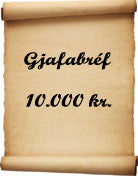 Gjafabréf - 10.000 kr.