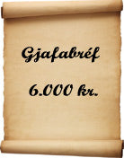 Gjafabréf - 6.000 kr.