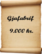 Gjafabréf - 9.000 kr.