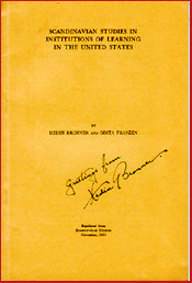 Scandinavian studies on Institutions of lerning in The United States # 5719