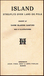 Island Strejflys over land og folk # 17459