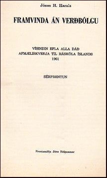 Framvinda án verðbólgu # 24826