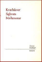 Kvæðakver Sighvats Þórðarsonar # 8831