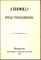 Ljóðmæli Gísla Thórarensens # 12421