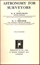 Astronomy for Surveyors # 9905