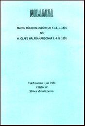 Niðjatal Maríu Rögnvaldsdóttur # 13947