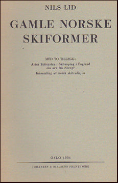 Gamle norske skiformer # 18944