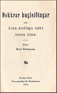 Nokkrar hugleiðingar um hina andlegu nekt vorra tíma # 20042